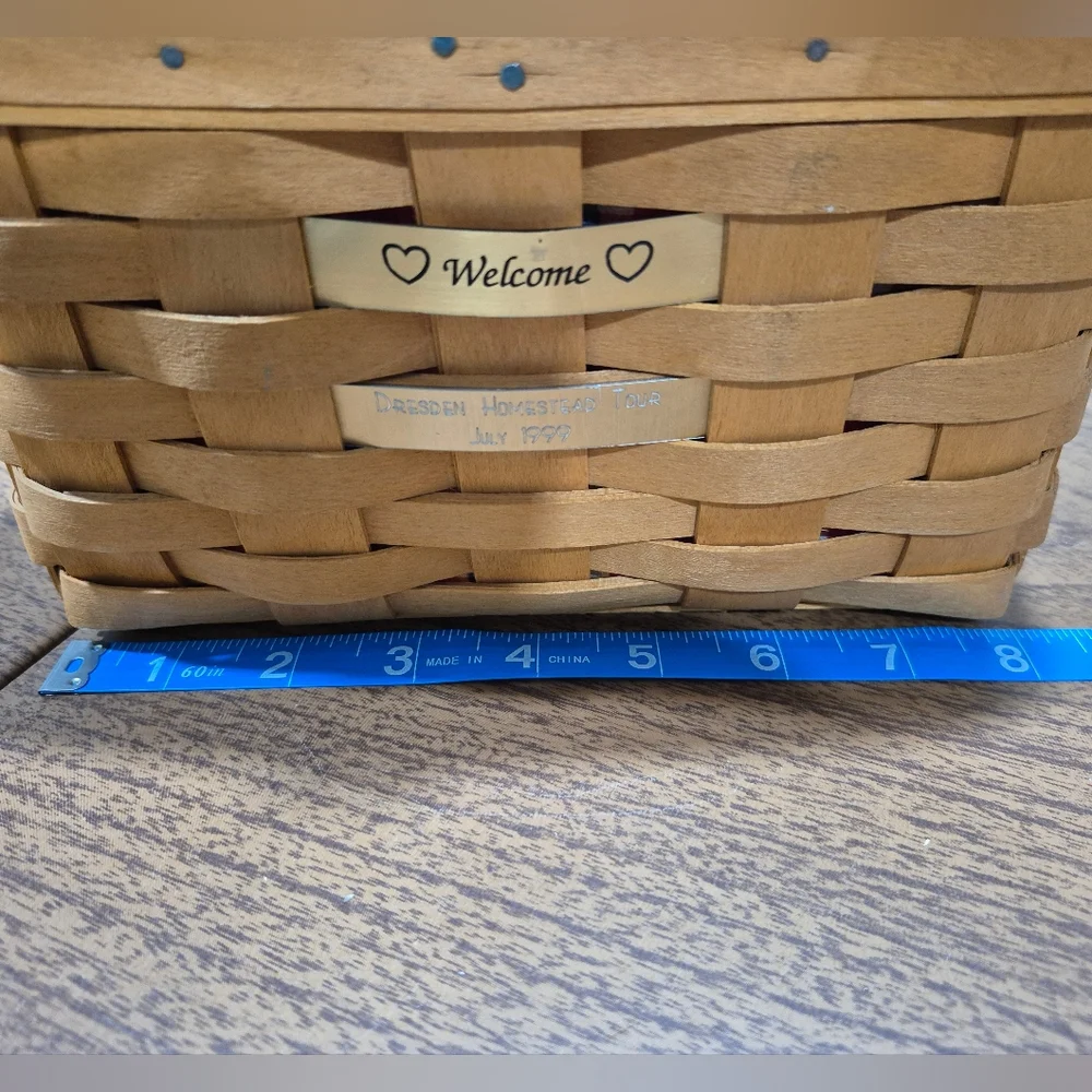 EUC Vintage Longaberger Basket From 1999 Dresden Homestead Tour